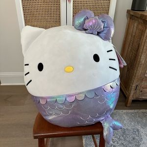 NEW with tags. Jumbo 24 in. Mermaid Hello Kitty Squishmallow
